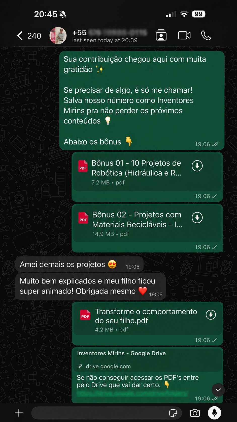 Depoimento WhatsApp 3